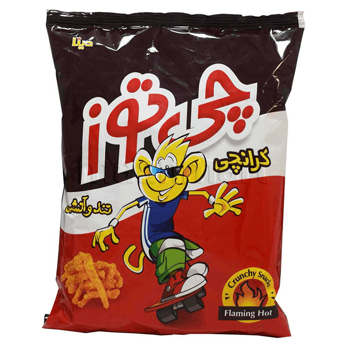 Cheetoz Flaming Hot Crunchy Snacks 100gr